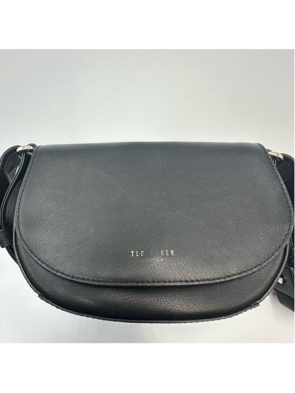 Ted Baker Women's Equenia Equestrian Mini Cross Body Bag Black Leather - Picture 4 of 16